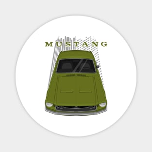 Ford Mustang Fastback 1968 - Lime Gold Magnet